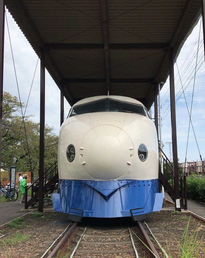 新幹線公園の０系にうっとり