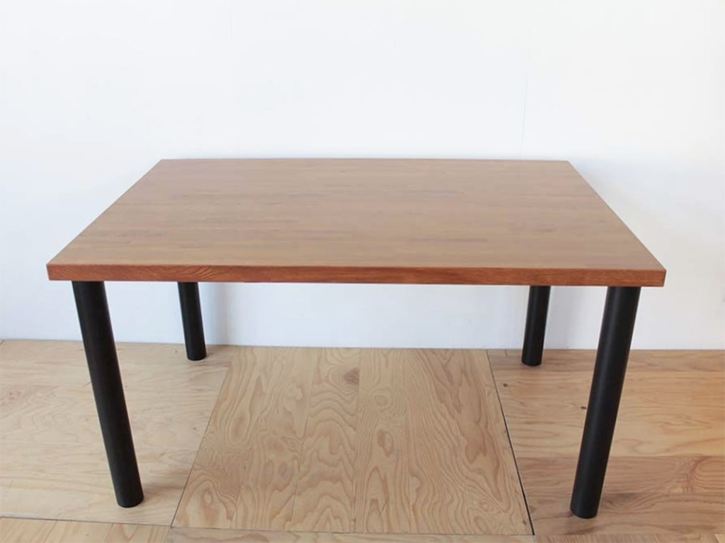 柏木工の座卓をダイニングテーブルにリメイク