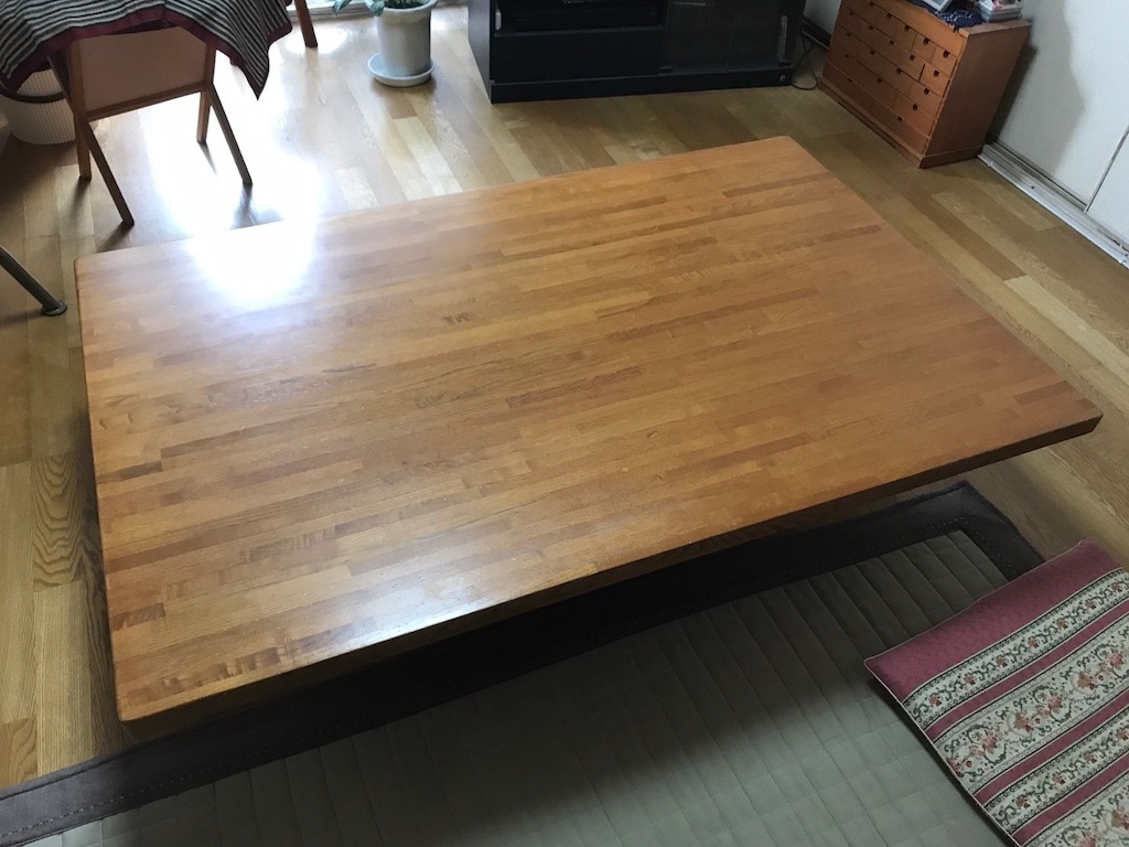 柏木工の座卓をお引き取り