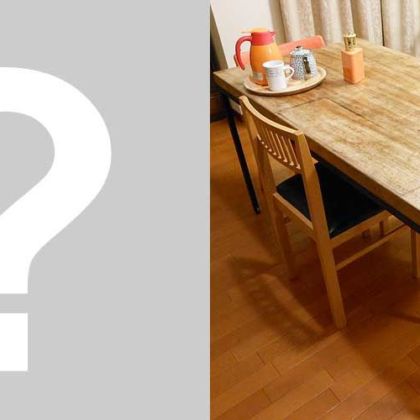 無垢一枚板ローテーブルをアイアン脚ダイニングテーブルにリメイク 家具リメイク事例：R005 Before&After
