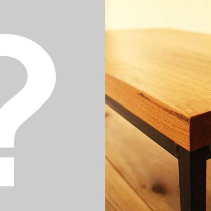 無垢材天板を黒皮アイアン脚のローテーブルにリメイク 家具リメイク事例：R010 Before&After
