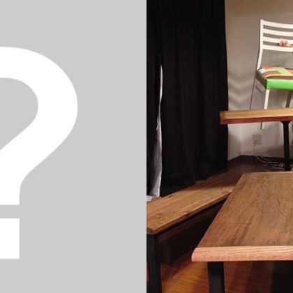 古い天板を生かしてアンティークなローテーブルにリメイク 家具リメイク事例：R017 Before&After