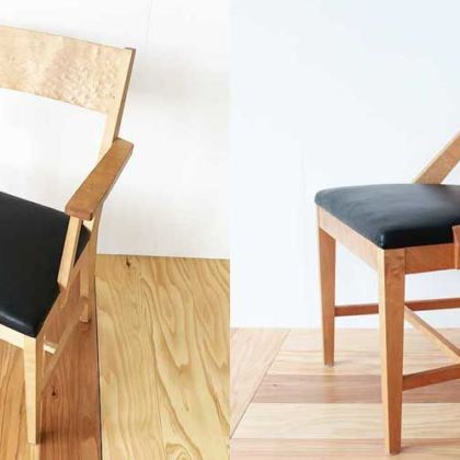 肘掛け椅子をアームレスチェアにリメイク＆フレームリペア 家具リメイク事例：R068 Before&After