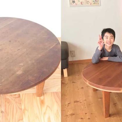 ダイニング用の座卓をリビング用こたつテーブルにリメイク 家具リメイク事例：R088 Before&After