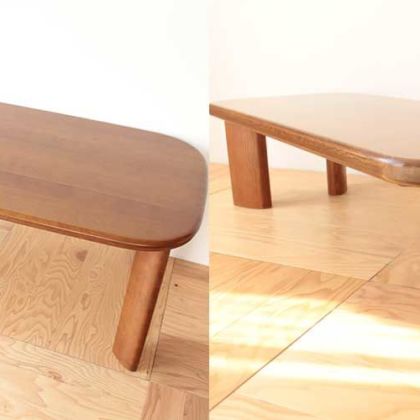 元のイメージは保ったままでダイニングテーブルを小さくリサイズ 家具リメイク事例：R095 Before&After