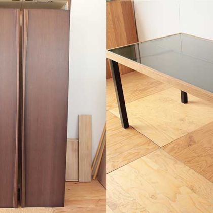 婚礼タンスの扉をダイニングテーブルに 家具リメイク事例：R130 Before&After