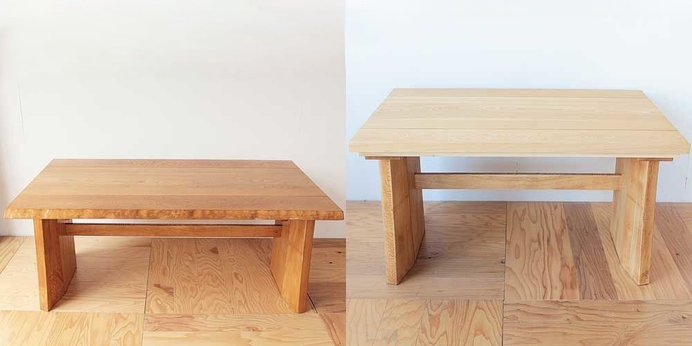 R0154：ダイニングテーブルの天板を小さく＆こたつ兼用テーブルにのイメージ