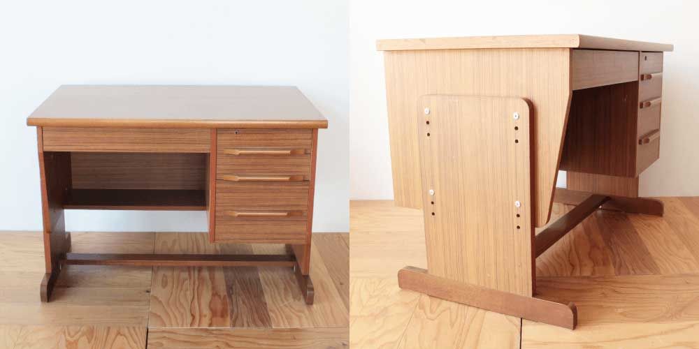学習机の奥行きをリサイズ 家具リメイク事例：R184 Before&After