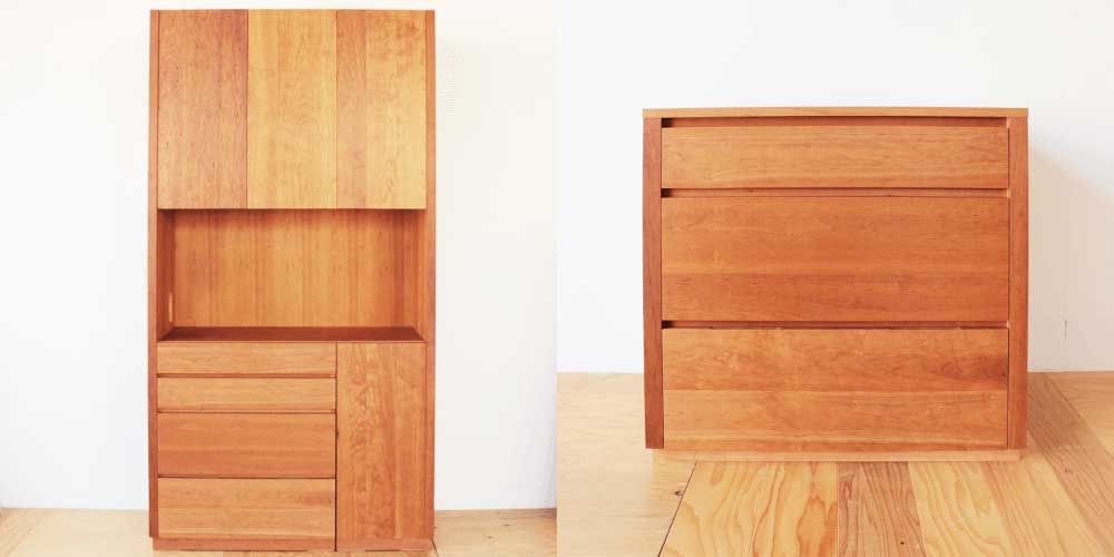 キッチンボードの引き出しを使ってサイドボードに 家具リメイク事例：R187 Before&After