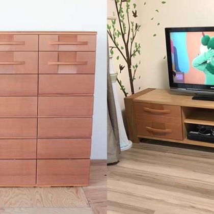 婚礼タンスの引き出しを使ってテレビボードに 家具リメイク事例：R196 Before&After