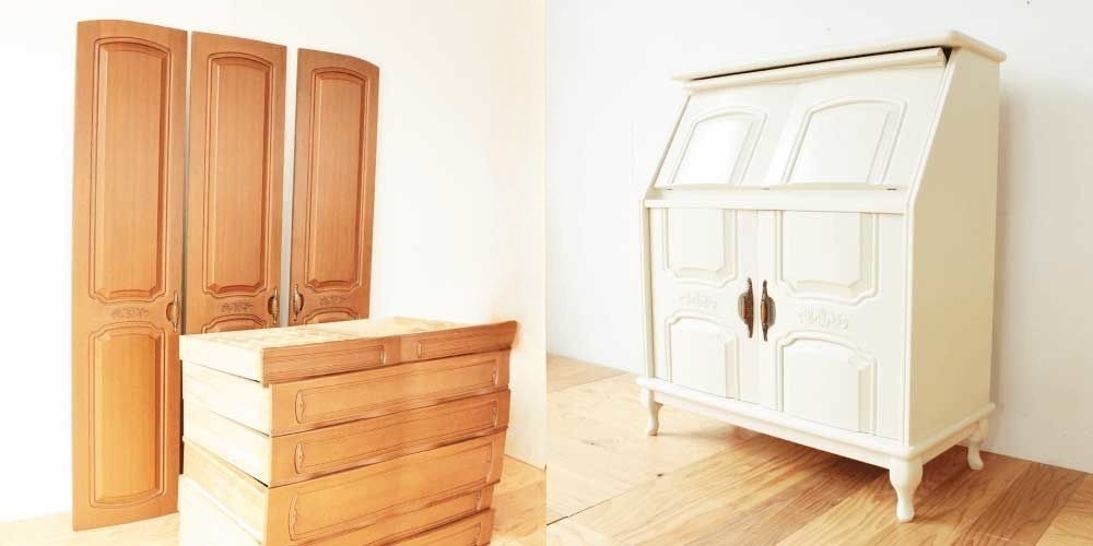 R0174：婚礼家具をヨーロピアンライティングビューローにリメイクのイメージ