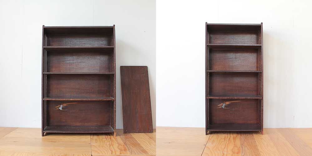 戦前から引き継がれる本棚をリペア＆リサイズ 家具リメイク事例：R227 Before & After