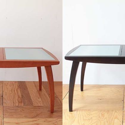 ダイニングテーブルの色を変えてイメージチェンジ　家具リメイク事例：R234　Before&after