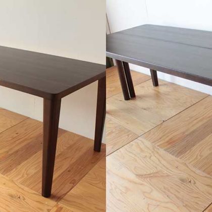 ダイニングテーブルを分割デスク2台に 家具リメイク事例：R258　Before&after