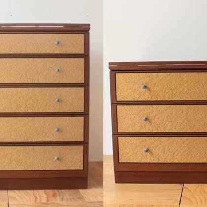 バーズアイ整理箪笥から3段チェストへリメイク　家具リメイク事例：R275　Before&after