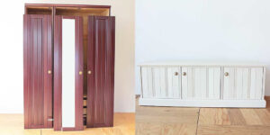 洋タンスを扉のデザインを活かしたテレビボードに 家具リメイク事例：R216 Before & After