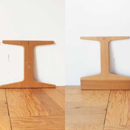 ダイニングテーブル脚のサイズアップリメイク　家具リメイク事例：R301　Before&after