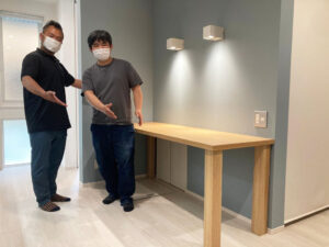 お客様と家具作りたいおっさん