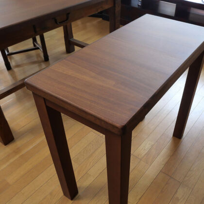 お客様宅に納品したダイニングテーブルの天板残材から製作したテーブル