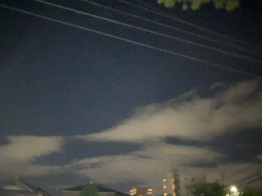 夜空と雲