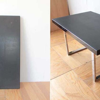 輪島塗座卓の天板をリサイズしソファテーブルにリメイク　家具リメイク事例：R335　Before&after