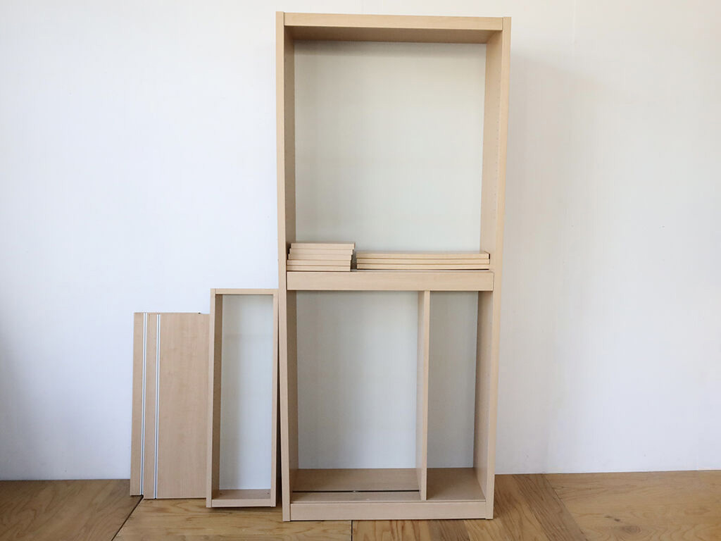 リサイズのご依頼をいただいたスライド式の本棚