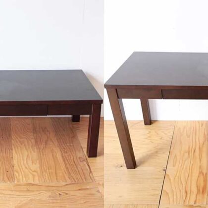 ローテーブルを元の雰囲気そのままに高さを変えてリメイク　家具リメイク事例：R375　before&after
