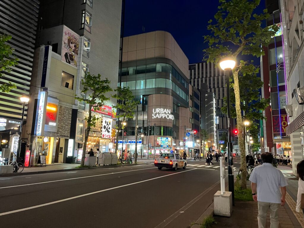 札幌の夜