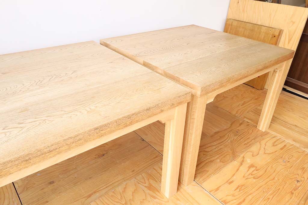 新しく製作したテーブルの脚
