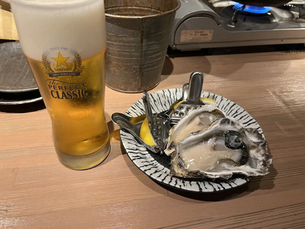 北海道の生牡蠣