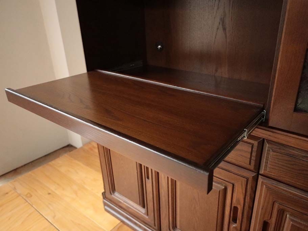 新しく取り付けたスライド棚