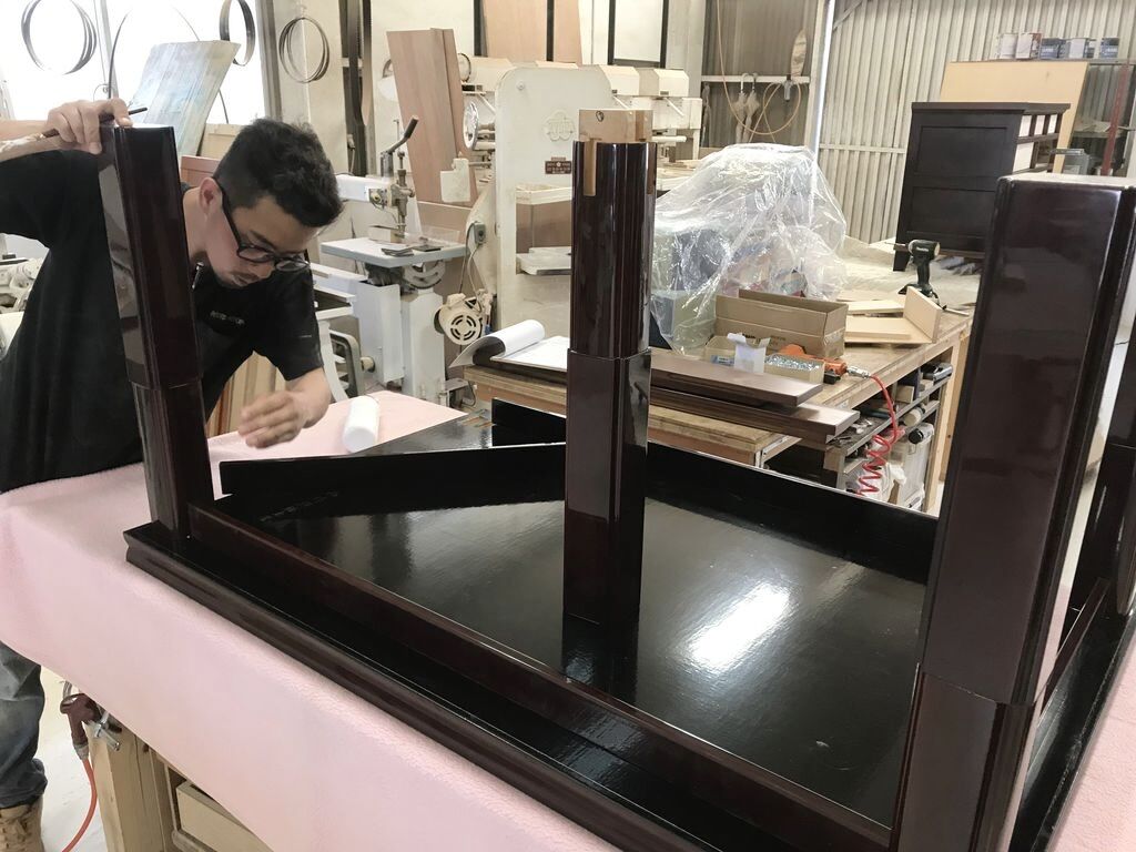 座卓からテーブルにリメイク