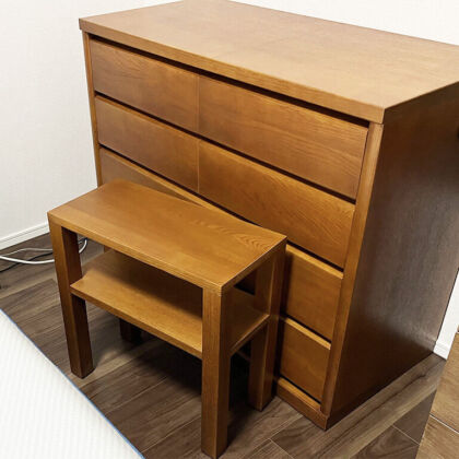 一つの家具から二つの家具にリメイク