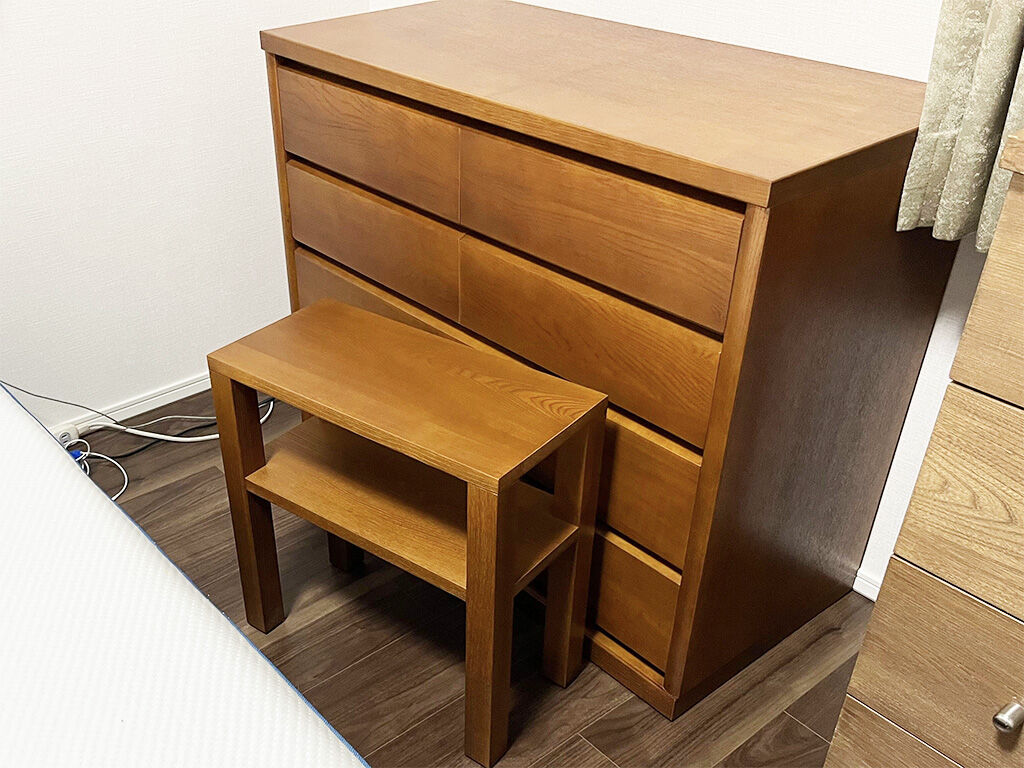 一つの家具から二つの家具にリメイク