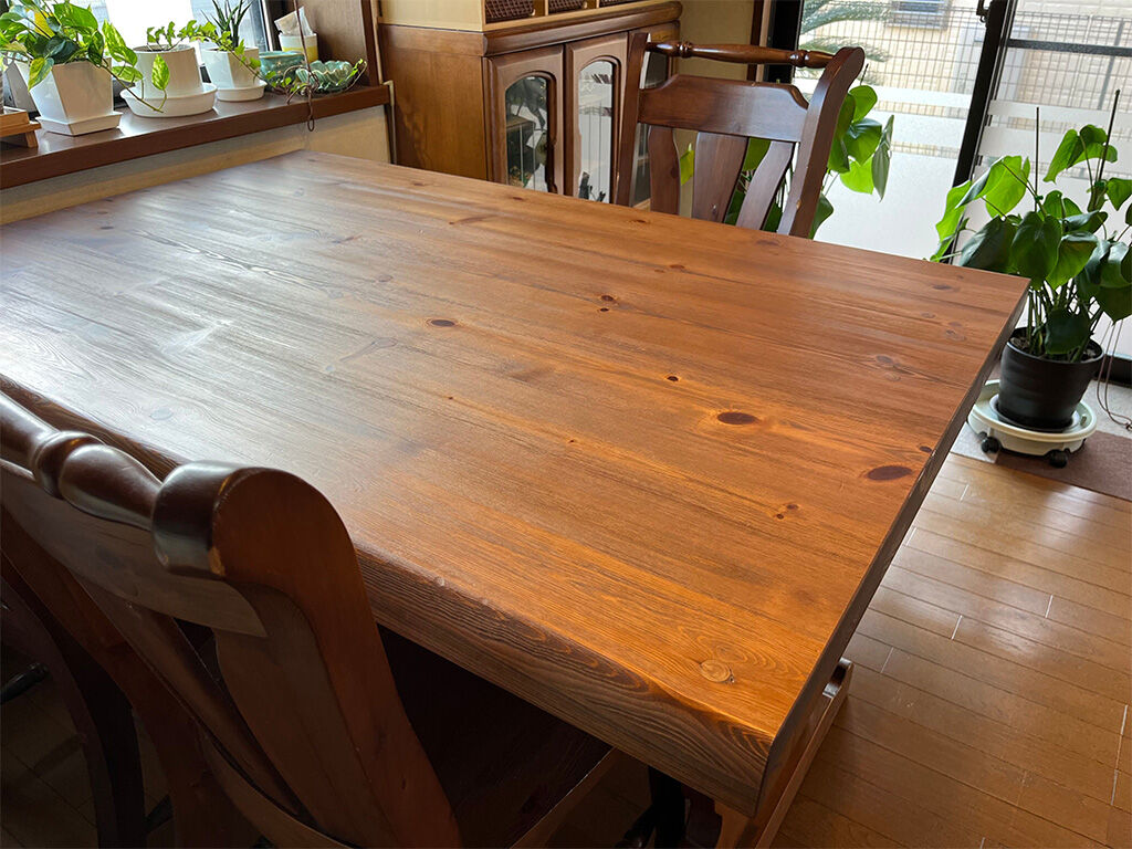 リサイズしたテーブルを納品