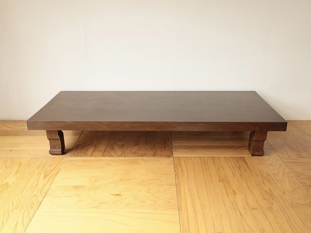 座卓の天板を活かしてダイニングテーブルにリメイク