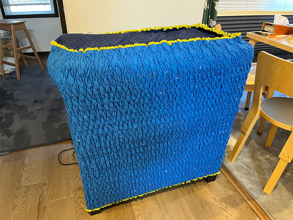 リメイクしたテーブルを納品