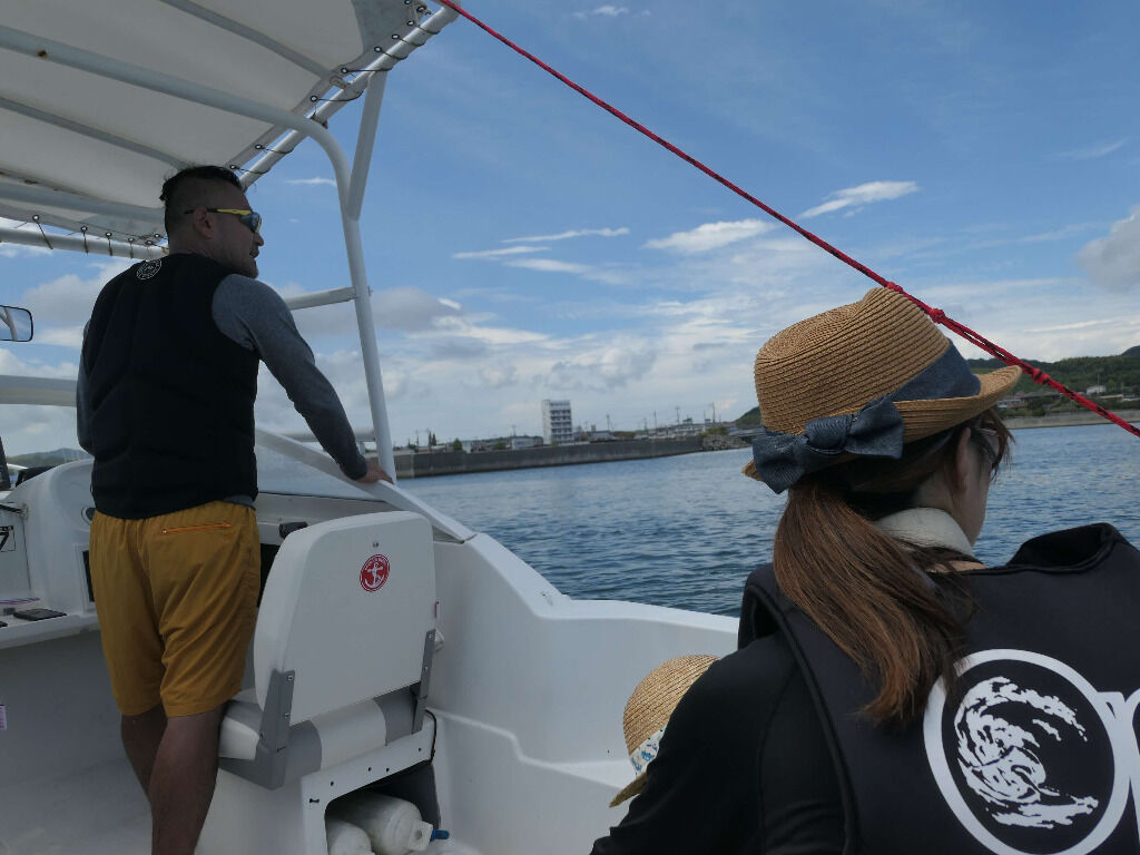 海での日焼けは必須です