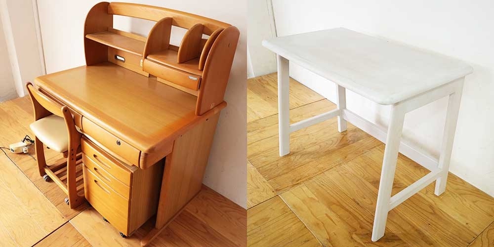 R1134:学習机が大人仕様に。シャビーシックなデスクに大変身のイメージ