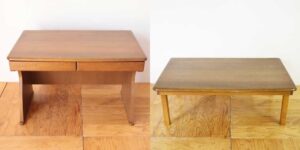 R1142:思い出の学習机をリメイク。ローテーブルと迎える新生活