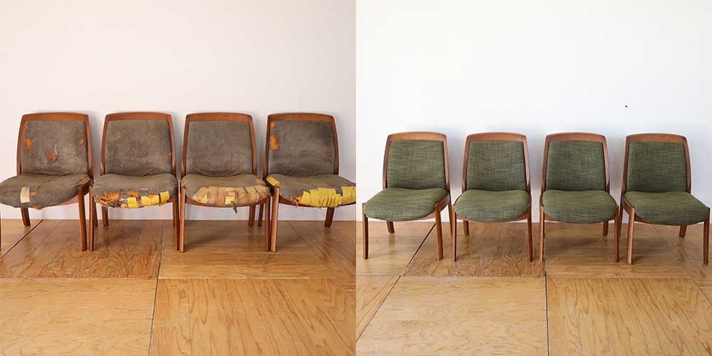 R1157:ダイニングチェアをレストア。見た目は美しく、座り心地も快適にのイメージ