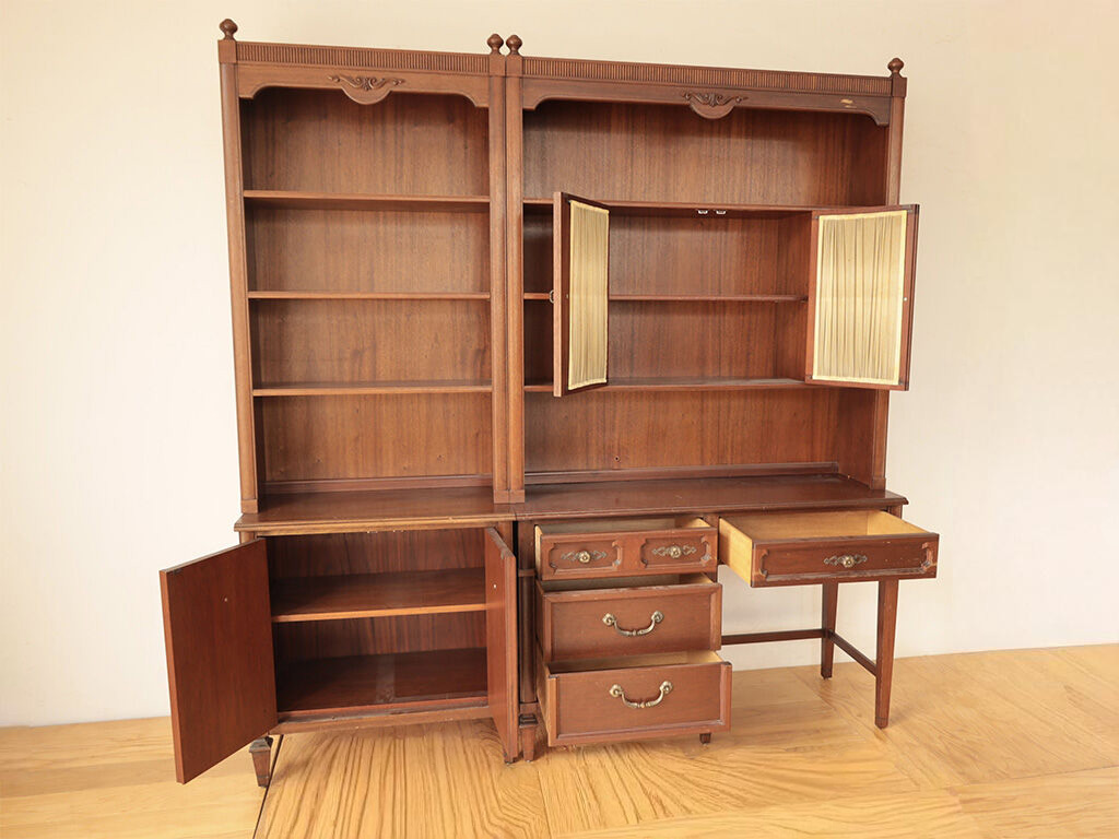 ドレクセルヘリテイジの机付き本棚