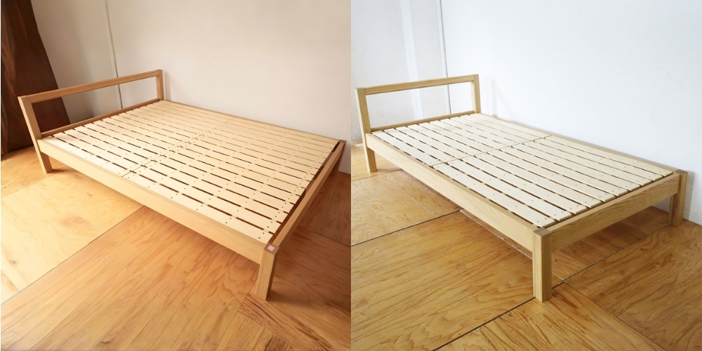 R1181:無印良品のダブルベッドをリサイズ。デザインそのままシングルにのイメージ