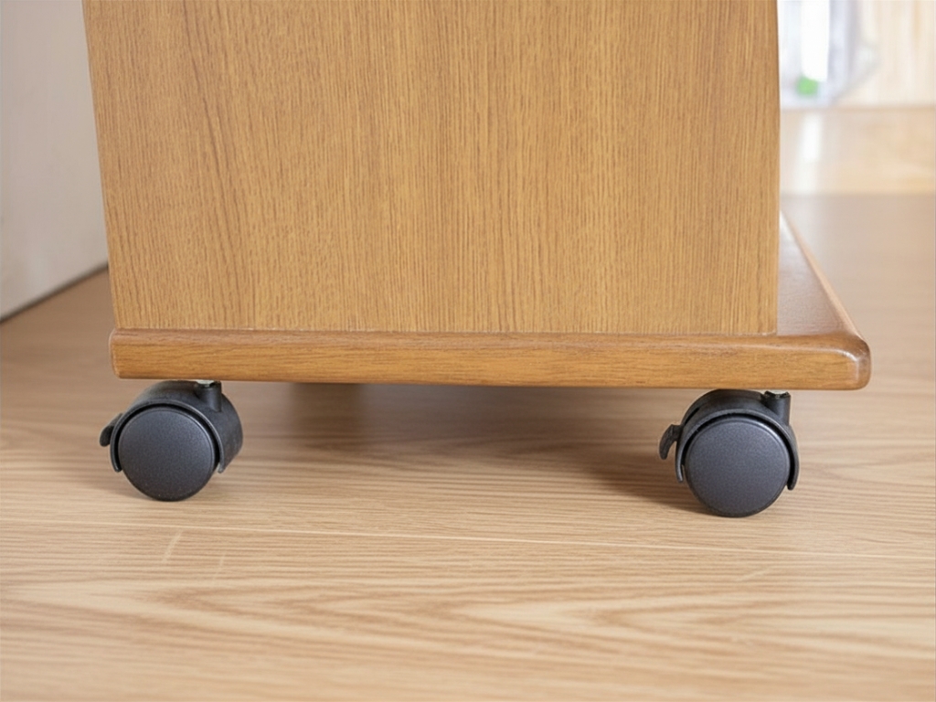 キャスター付きナイトテーブル