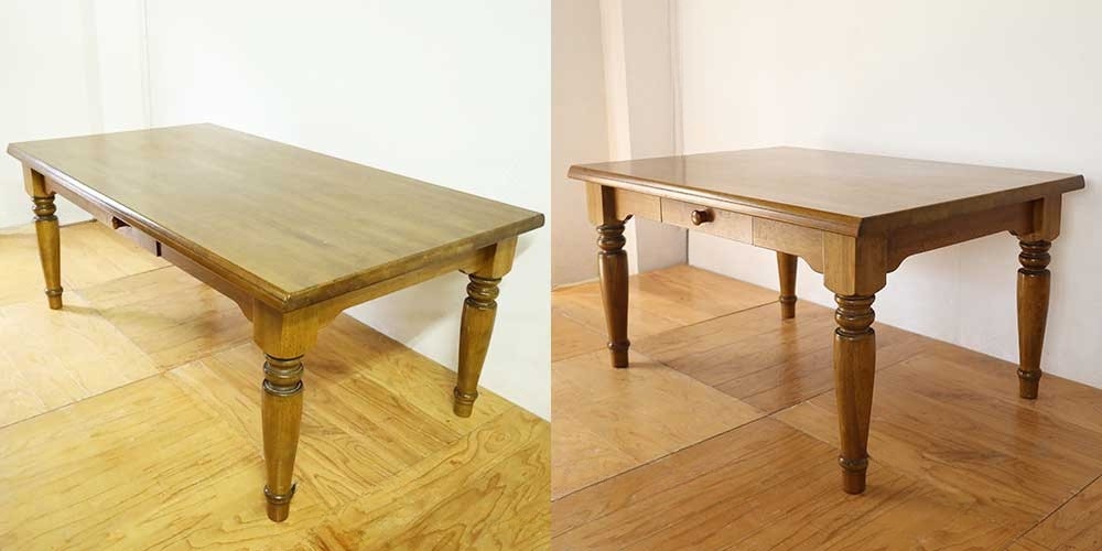 R1194:デザインも引き出しもそのまま。テーブルを40cm小さくリサイズのイメージ