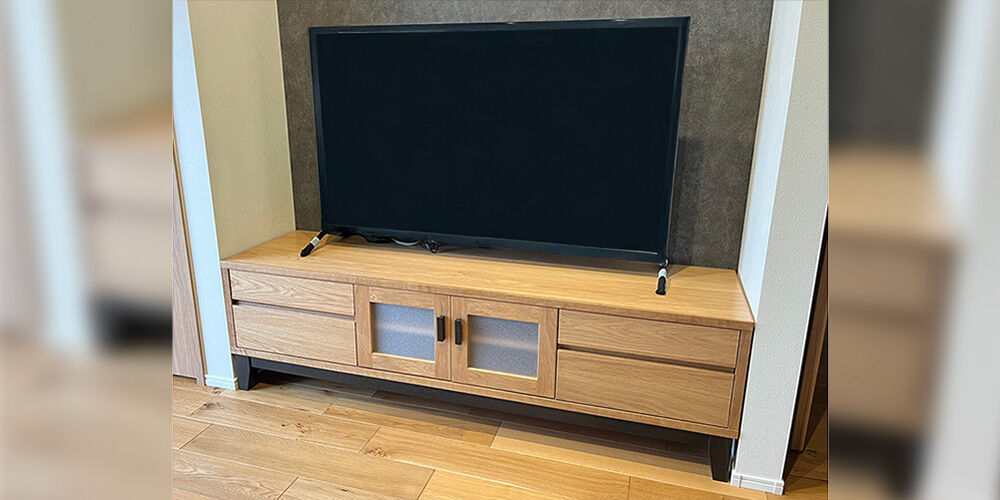 M0137:内装に合うスタイリッシュなテレビボードをオーダーメイドのイメージ