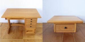 R1319:オーダーメイドの学習机をテーブルに。引き出しが主役の1台