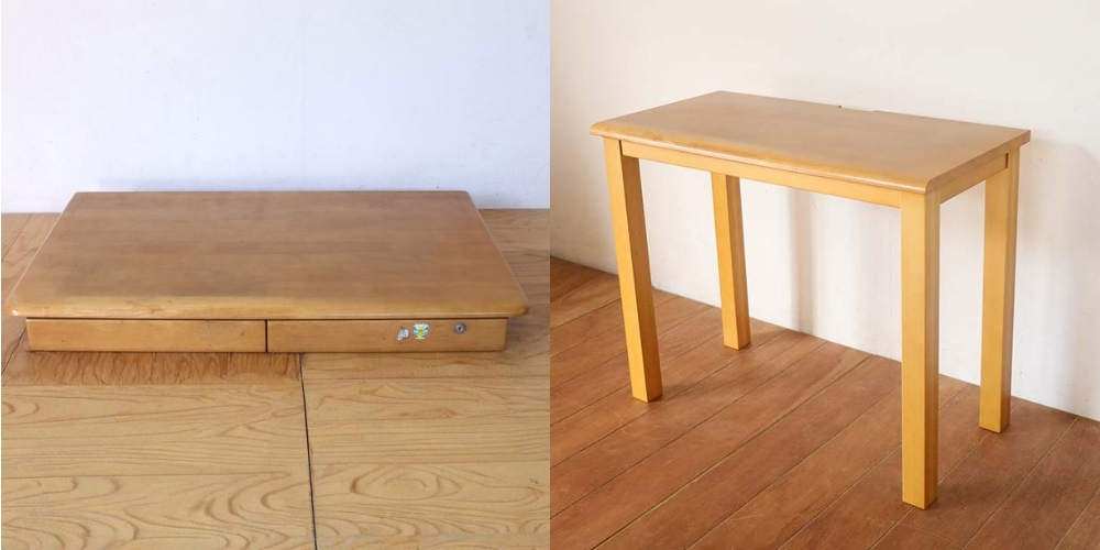 R1333:使わなくなった学習机。天板を小さくリサイズしてPCデスクにのイメージ