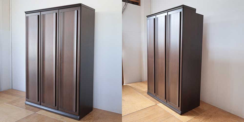 R1047:婚礼タンスの一部をカットして梁下に収まるようリサイズのイメージ