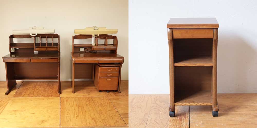 R1050:学習机の部材を組み合わせてナイトテーブルにリメイク！のイメージ